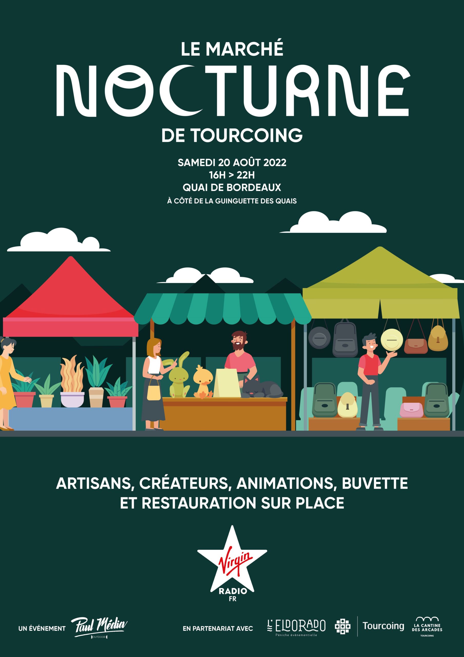 affiche marche nocturne toucoing